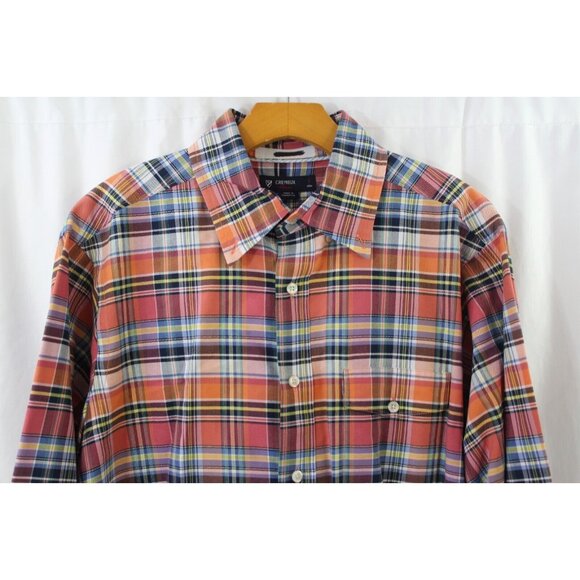 Cremieux Mens Multicolor Plaid Cotton Long Sleeve Button Down L - Picture 2 of 5